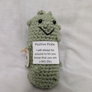 Positive Pickle Plush Toy for Small Pets